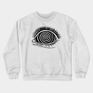 Psychedelic Eye. Spiral Crewneck Sweatshirt